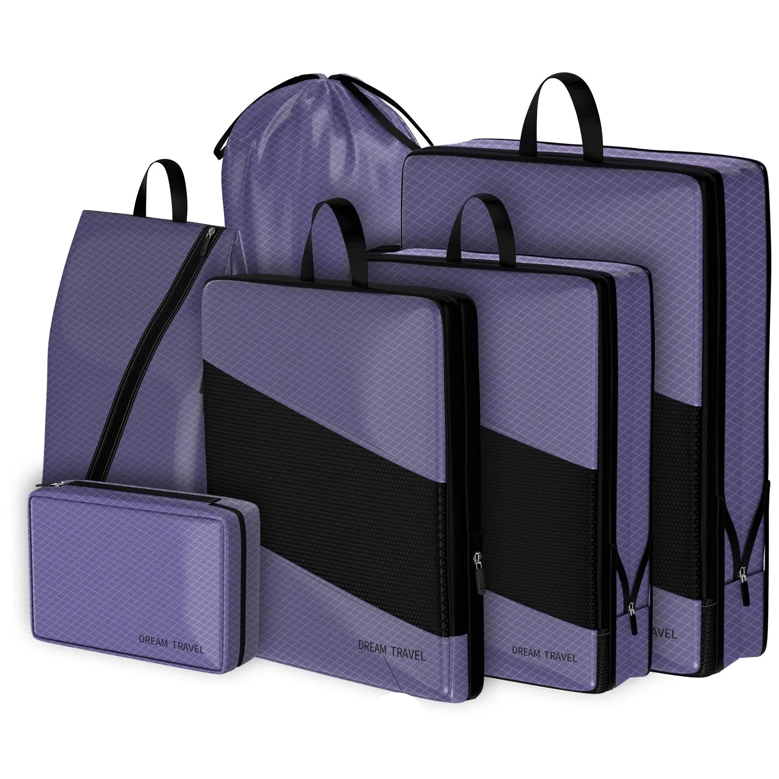 Harry | 6 Pack Compression Packing Cubes Travel Organisers