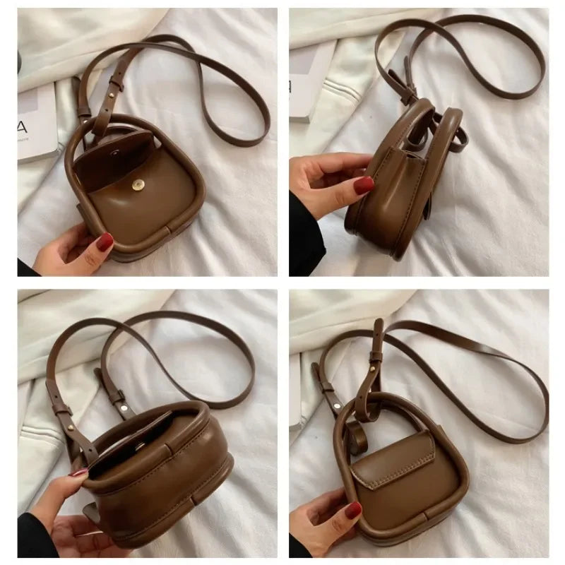 Emma | Women's Mini Vintage Crossbody Sling Saddle Bag