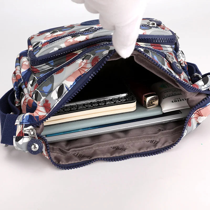 Mia | Women's Large Waterproof Nylon Crossbody Messenger Travel Bag