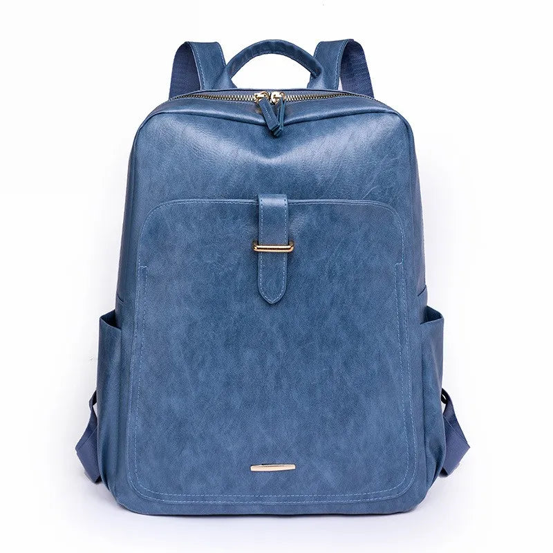 Isabella | Women's Vintage Chic PU Leather Travel Laptop Backpack