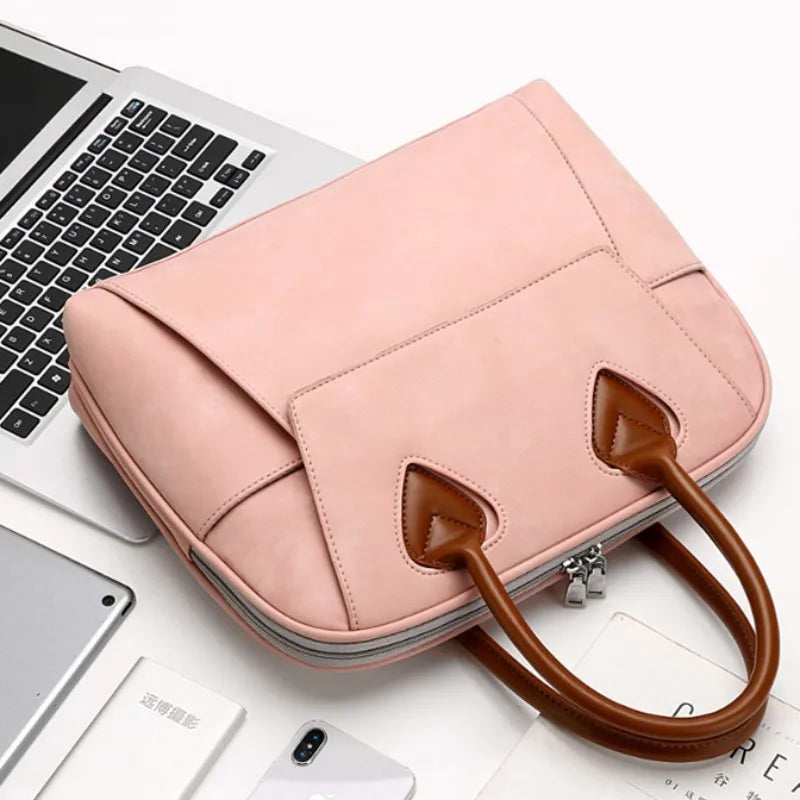 Women's PU Leather Travel Crossbody Messenger Tote Handbag