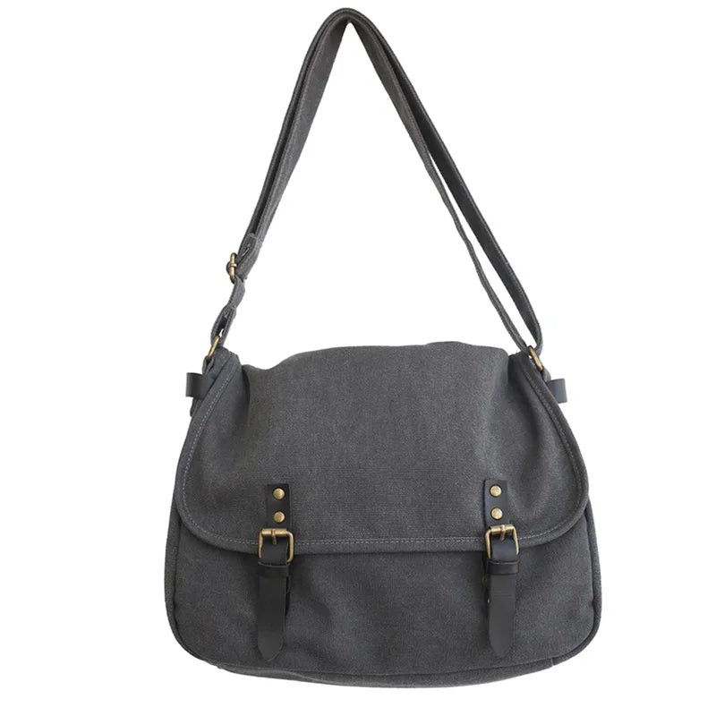 Alexander | Men's Vintage Canvas Large Crossbody Messenger Bag