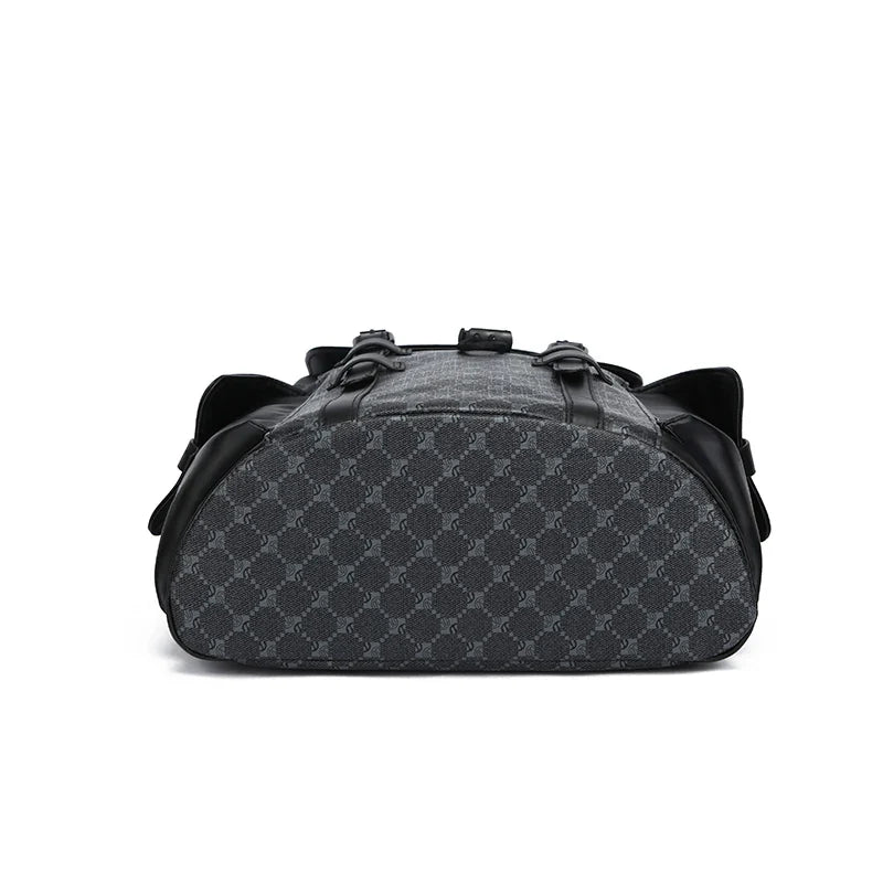 Maxwell | Large Capacity Faux Leather Hiking Travel Drawstring Backpack