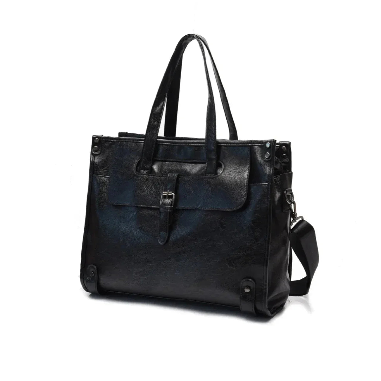 Luca | Men's Large Capacity Leather Crossbody Messenger Bag with Laptop Compartment