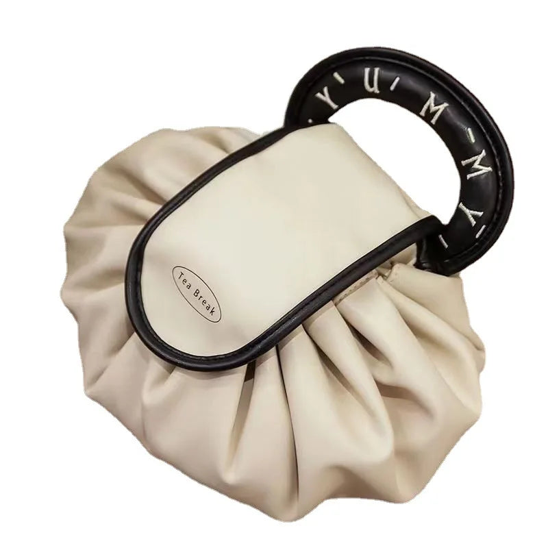 Women's Large Foldable Drawstring Cosmetic Makeup Travel Bag