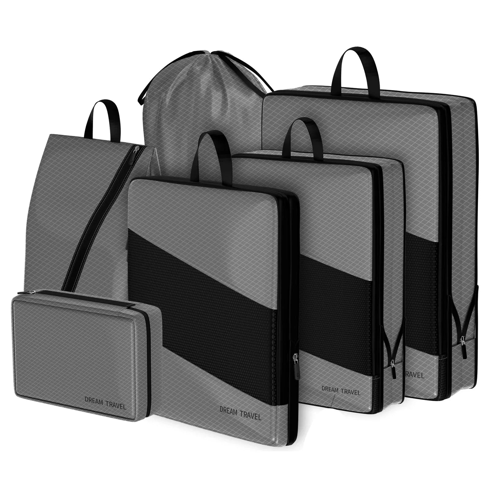 Harry | 6 Pack Compression Packing Cubes Travel Organisers