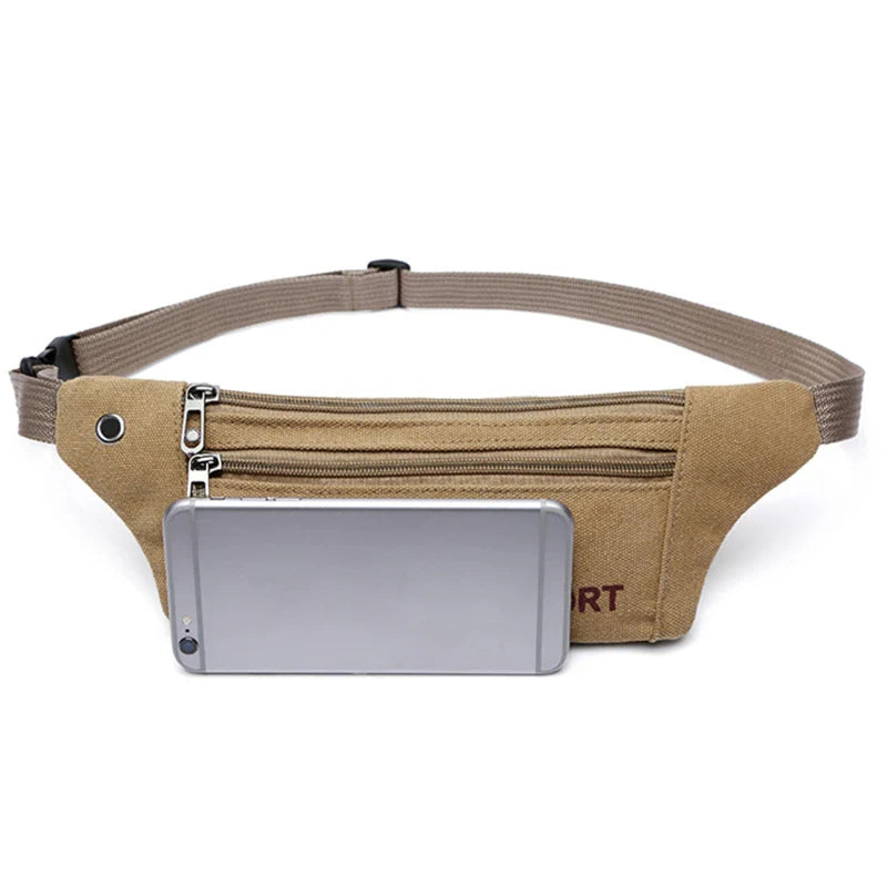 Ben | Canvas Slim Anti-Theft Crossbody Bum Bag