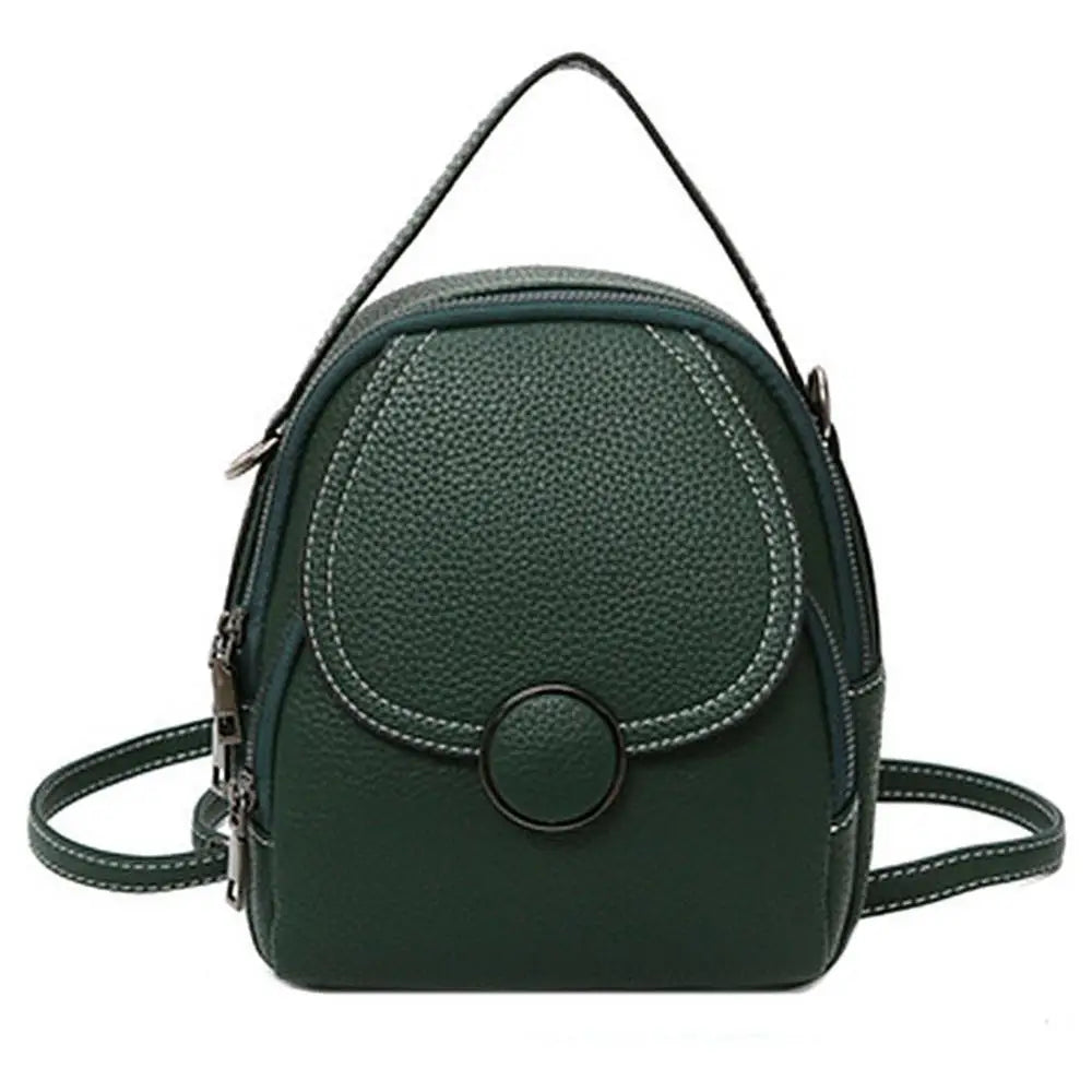 Ava | Women's Mini Flap Leather Crossbody Sling Handbag Backpack with Top Handle