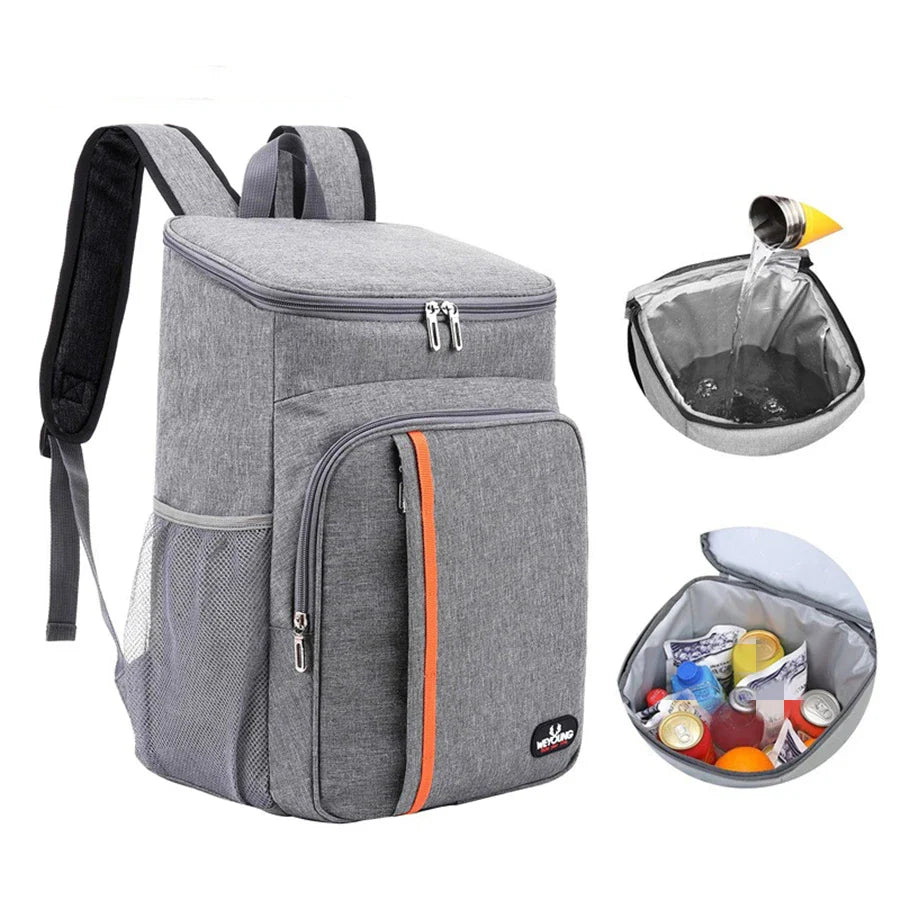 Insulated Lunch Backpack Waterproof Cooler for School and Outdoor Use