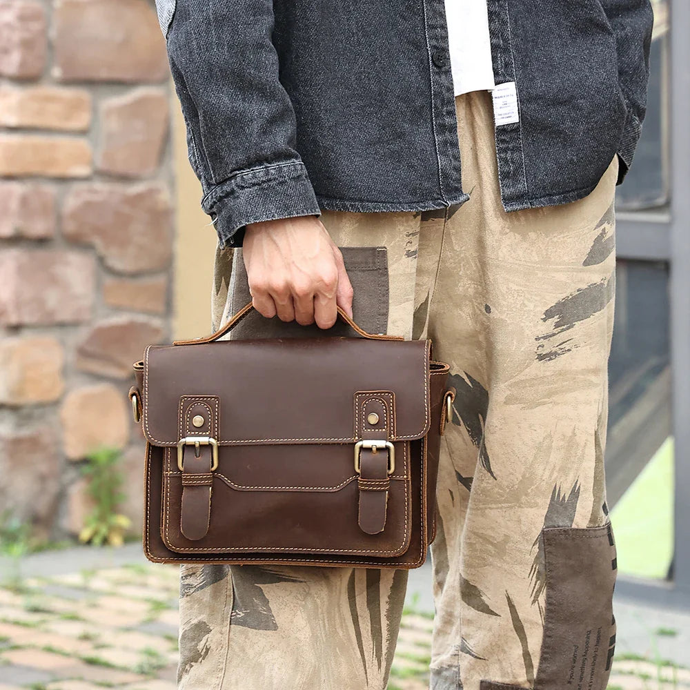 Jameson | Men's Casual Leather Crossbody Messenger Satchel Bag