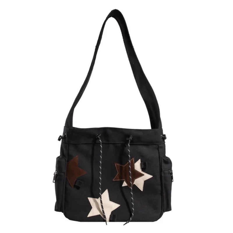 Luna | Women's Star Canvas Crossbody Messenger Bag