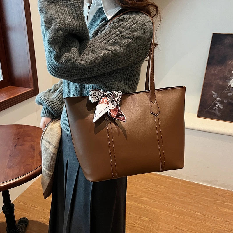 Women’s Shoulder Bag Versatile Large Black Handbag