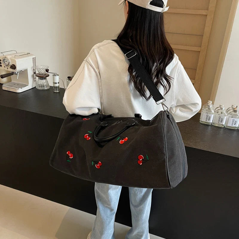 Louis | Women's Vintage Canvas Weekender Garment Duffle Bag