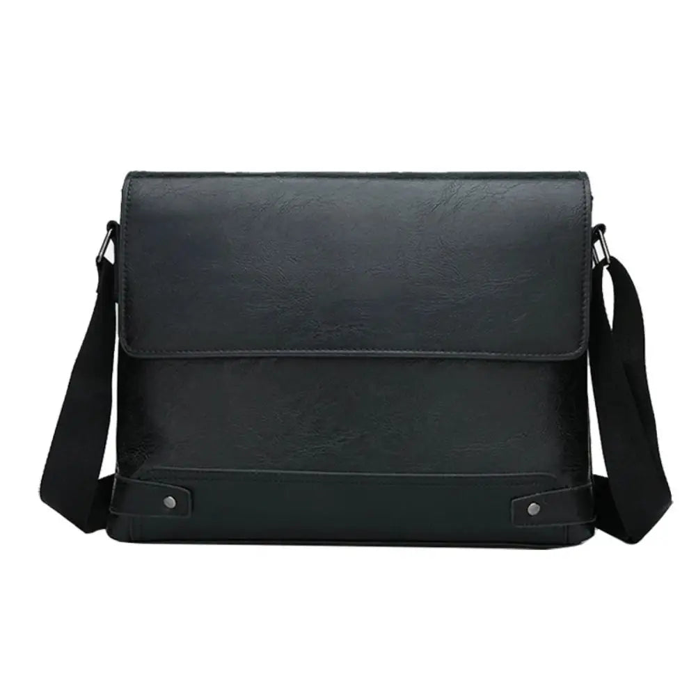 George | Men's Large Leather Commuter Messenger Bag
