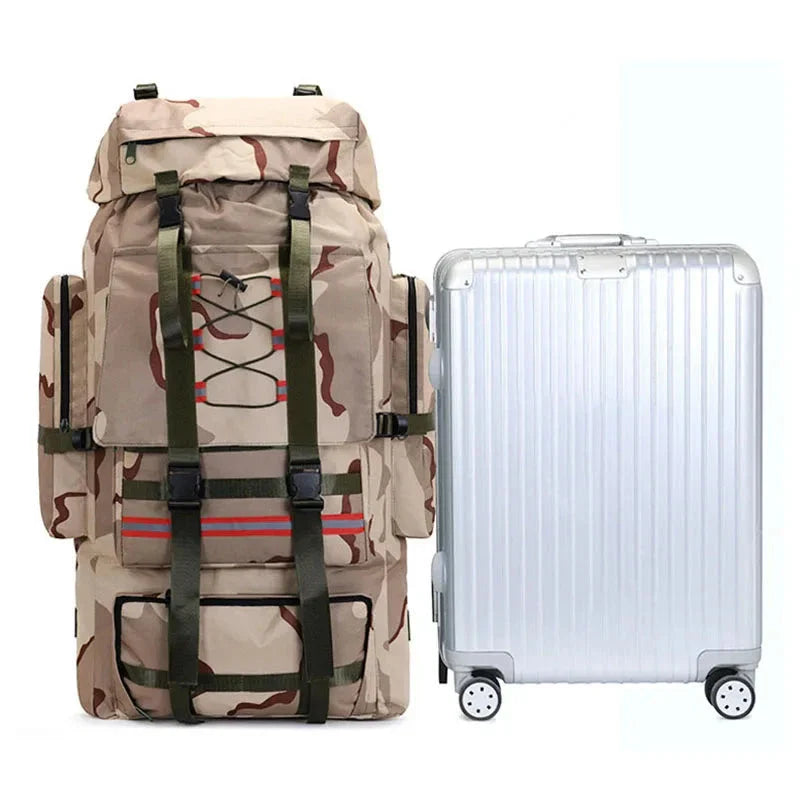 Max | 130L Waterproof Men's Travel Hiking Large Rucksack Backpack