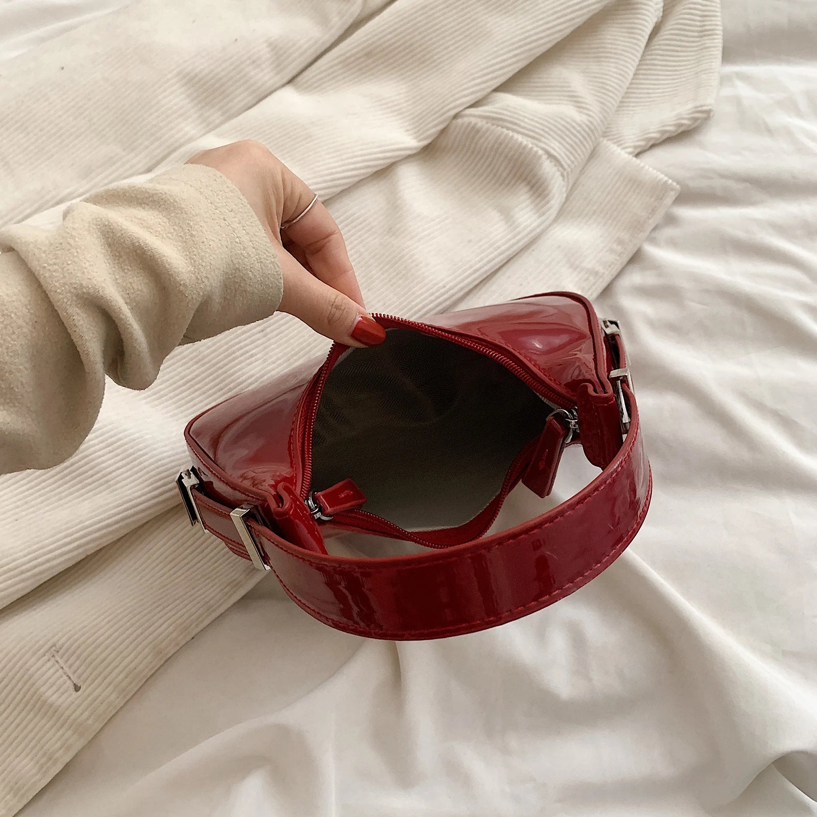 Women's Crescent Shoulder Bag Chic Lightweight Day-to-Night Design