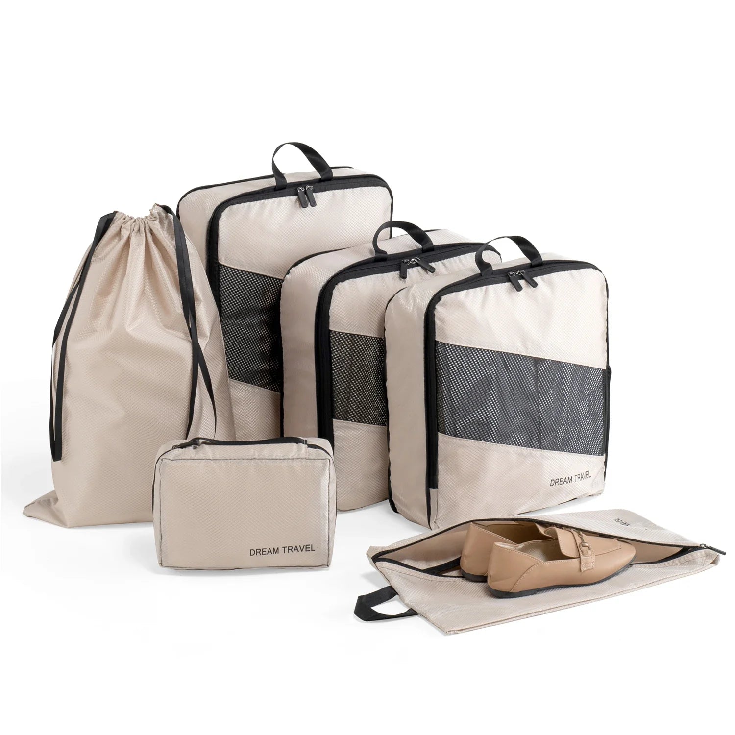 Harry | 6 Pack Compression Packing Cubes Travel Organisers