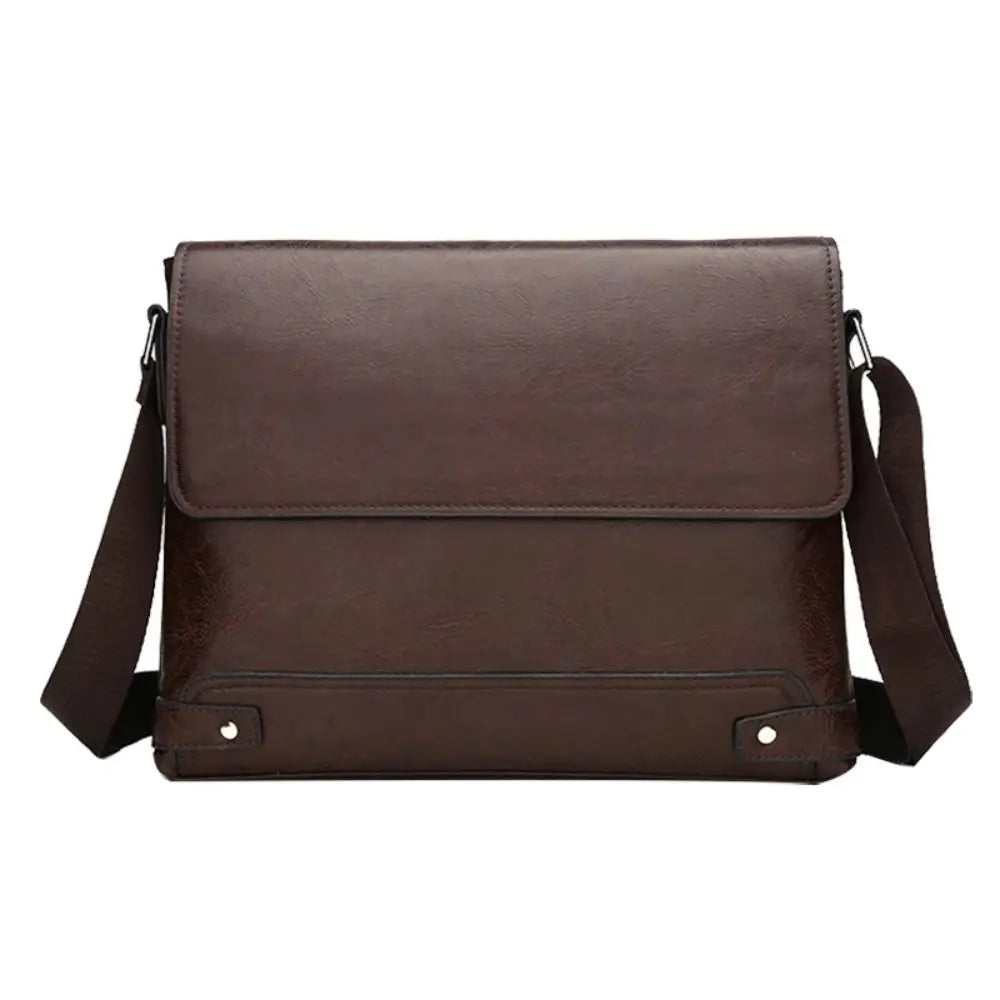 George | Men's Large Leather Commuter Messenger Bag