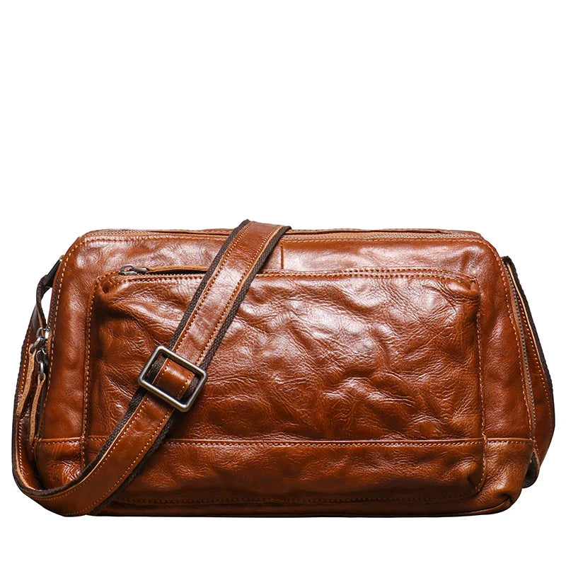 Jacob | Men's Genuine Leather Crossbody Satchel Messenger Travel Bag