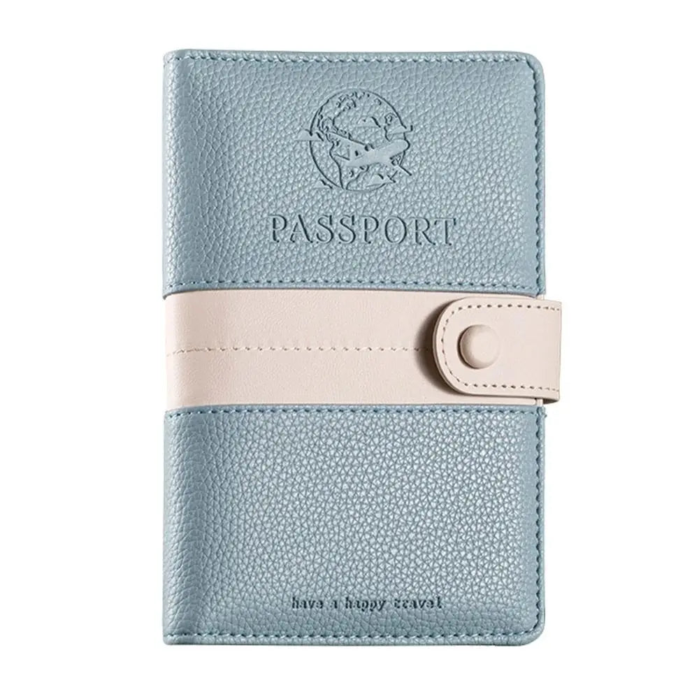 Sarah | Lightweight Faux Leather Passport Holder Travel Wallet