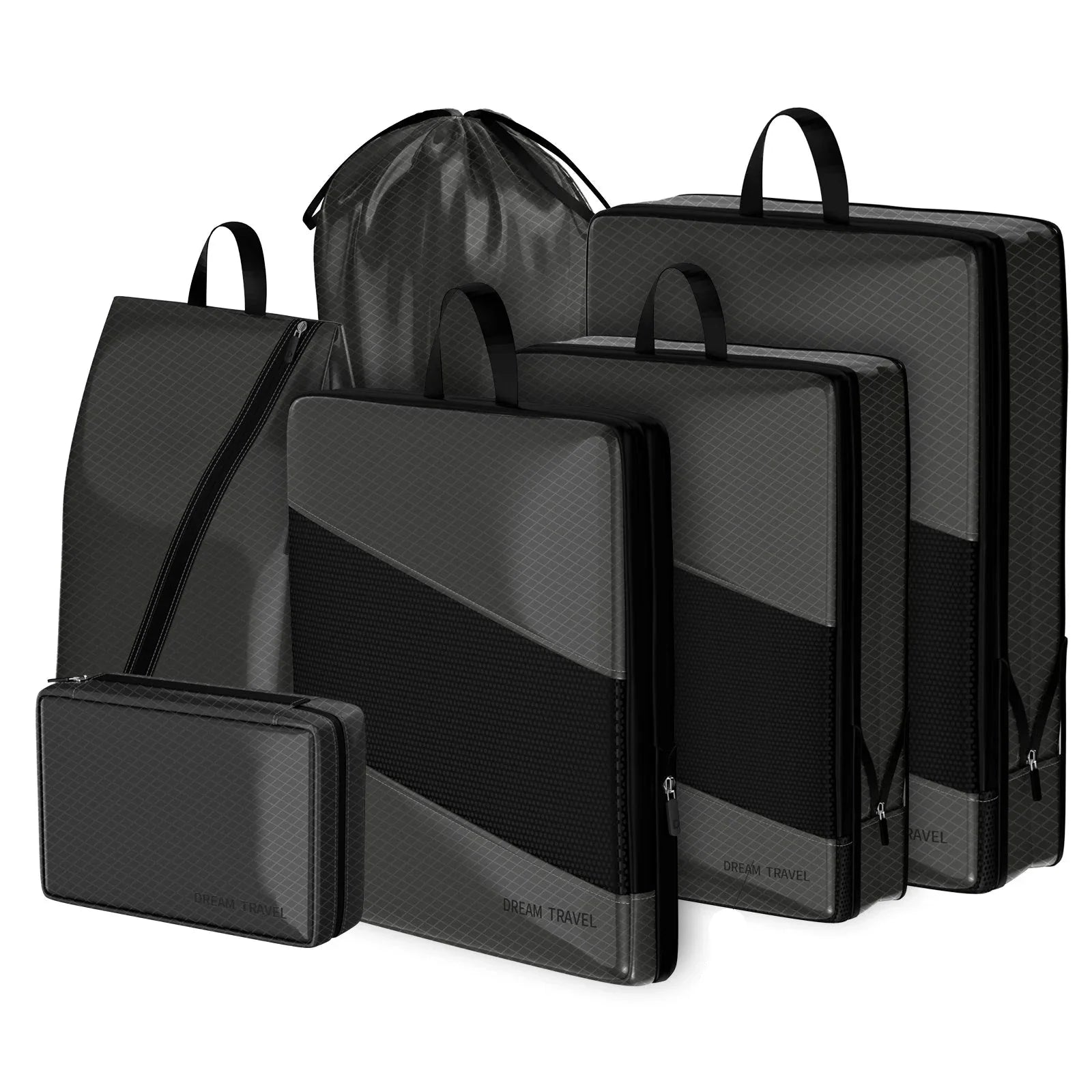 Harry | 6 Pack Compression Packing Cubes Travel Organisers