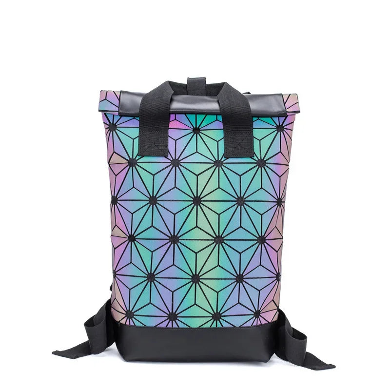 Sophie | Women's Luminous Geometric Large Travel Hiking Laptop Backpack