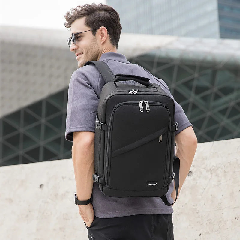 Men's Water-Resistant Carry-On Travel Laptop Backpack