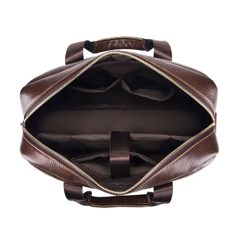 Lawrence | Men's Leather Crossbody Messenger Laptop Travel Handbag