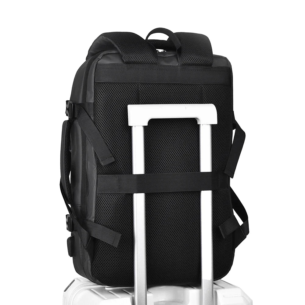 Men's Expandable Versatile Waterproof Travel Laptop Backpack