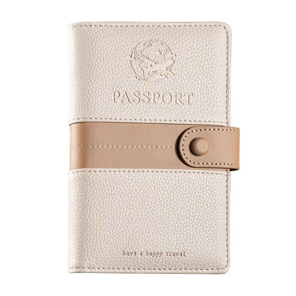 Sarah | Lightweight Faux Leather Passport Holder Travel Wallet