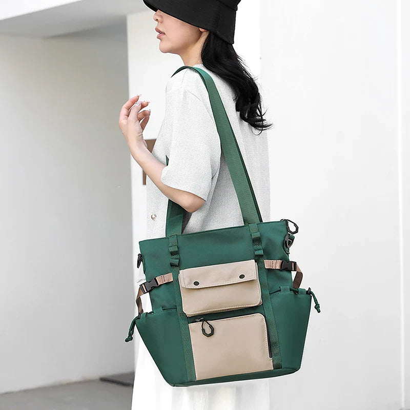 Brielle | Women's Lightweight Multi-Pocket Crossbody Messenger Bag