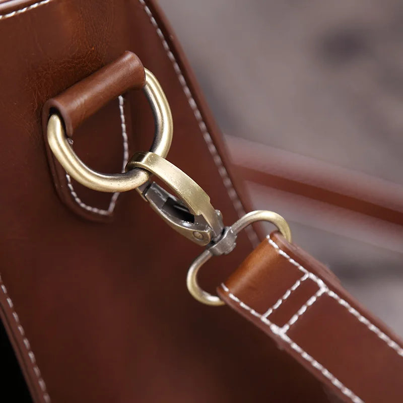 Henry | Men's Retro Leather Briefcase Messenger Bag