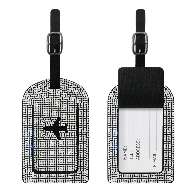 Glittering Passport Holder & Luggage Tag Set