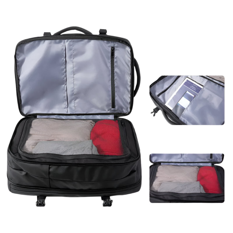 Lucas | Men's Large Expandable Travel Rucksack Laptop Backpack with USB Charging