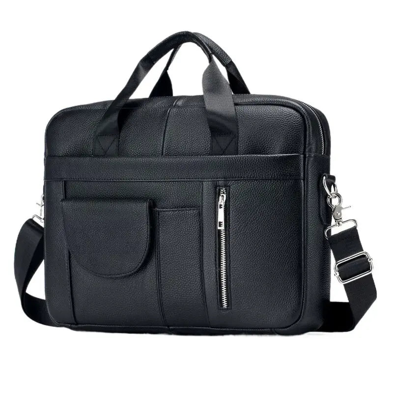 Lawrence | Men's Leather Crossbody Messenger Laptop Travel Handbag