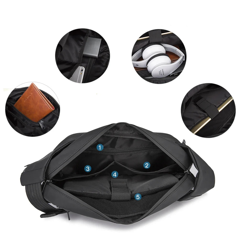 Oliver | Men's Anti-theft Crossbody Sling Travel Bag