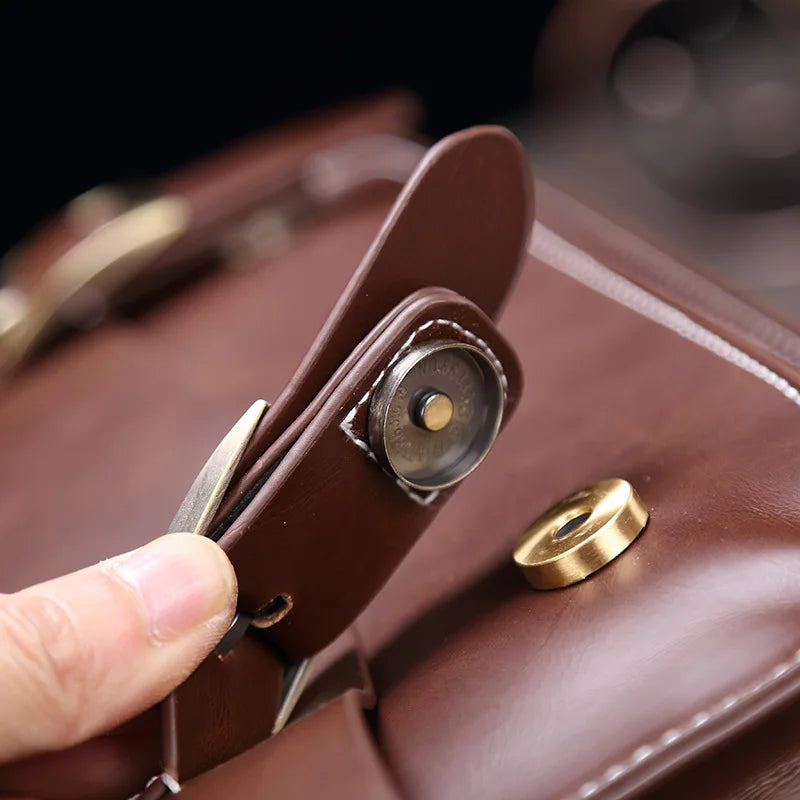 Henry | Men's Retro Leather Briefcase Messenger Bag