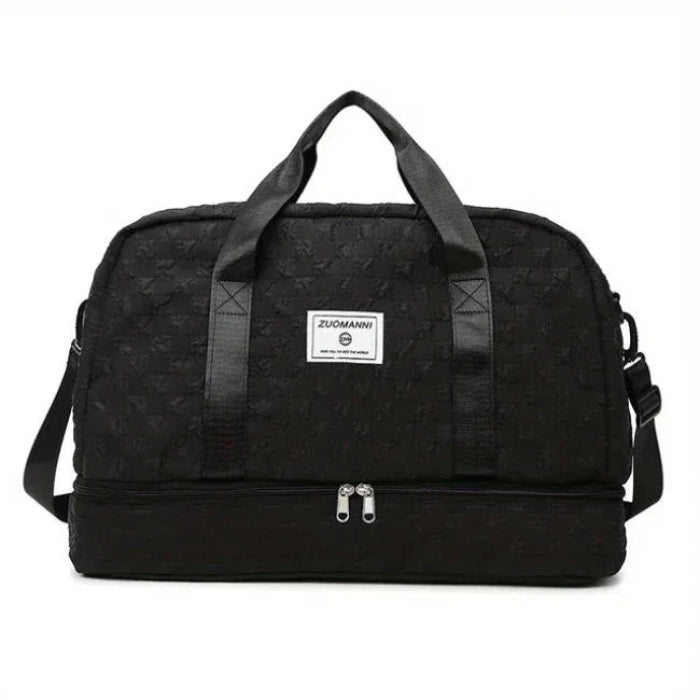Maya | Women's Checkerboard Pattern Large Capacity Weekender Duffle Bag