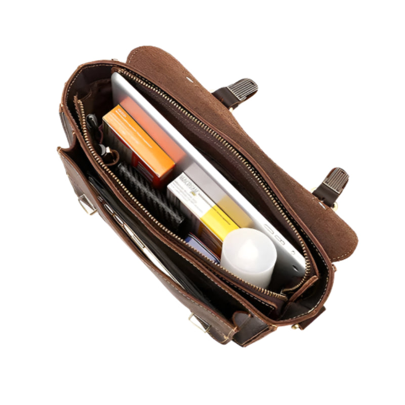 Jamie | Men's Vintage Crazy Horse Leather Crossbody Handbag