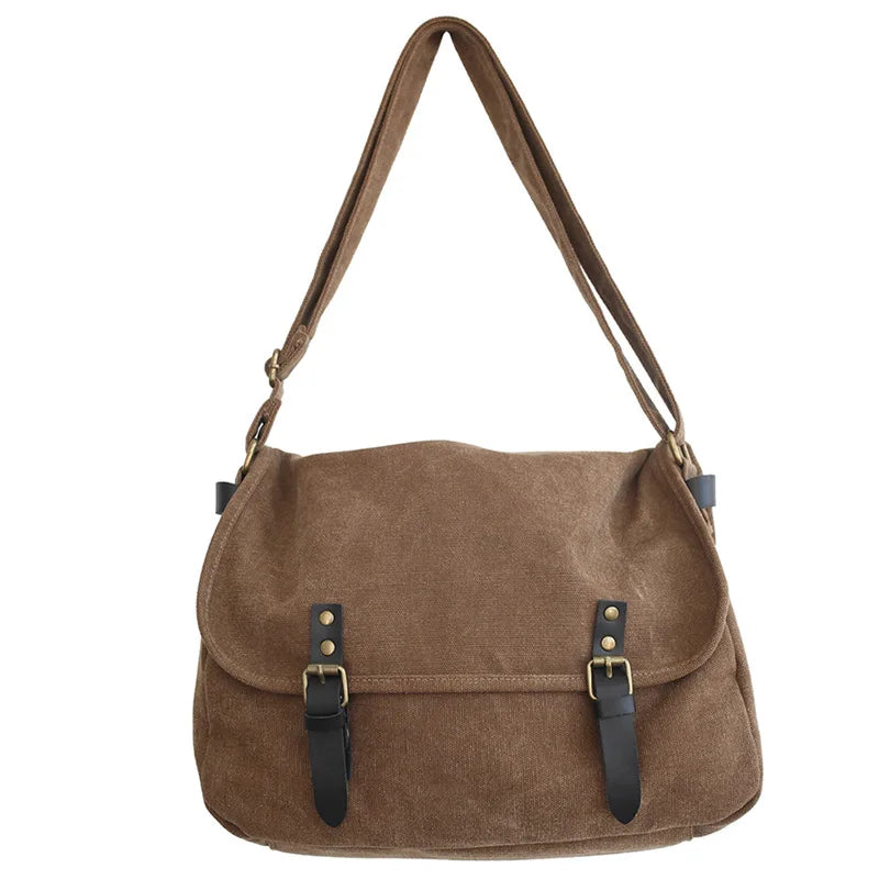 Alexander | Men's Vintage Canvas Large Crossbody Messenger Bag