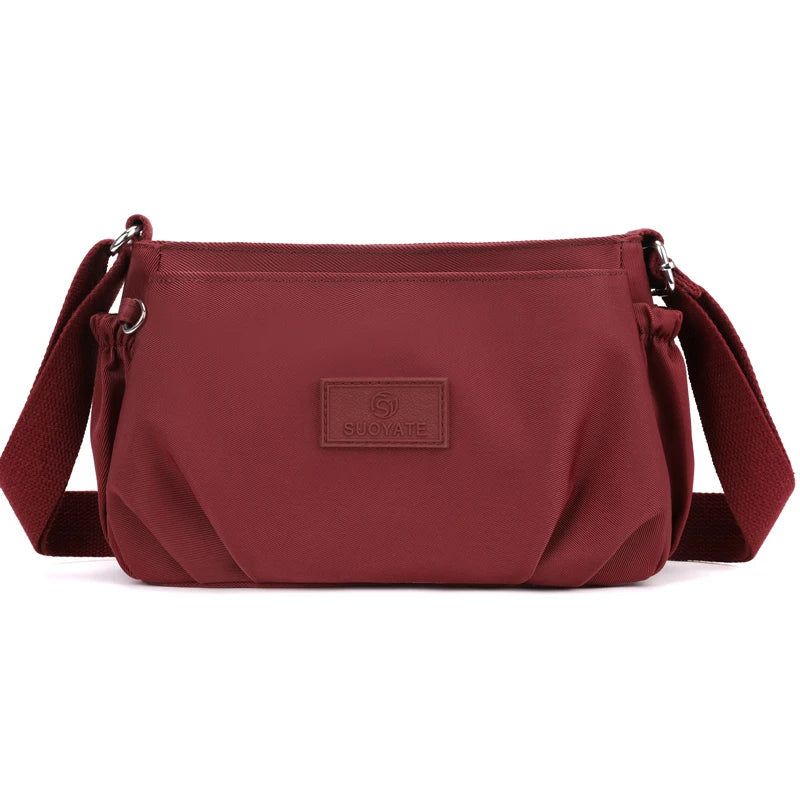 Ava | Women's Nylon Multi-Pocket Crossbody Messenger Bag