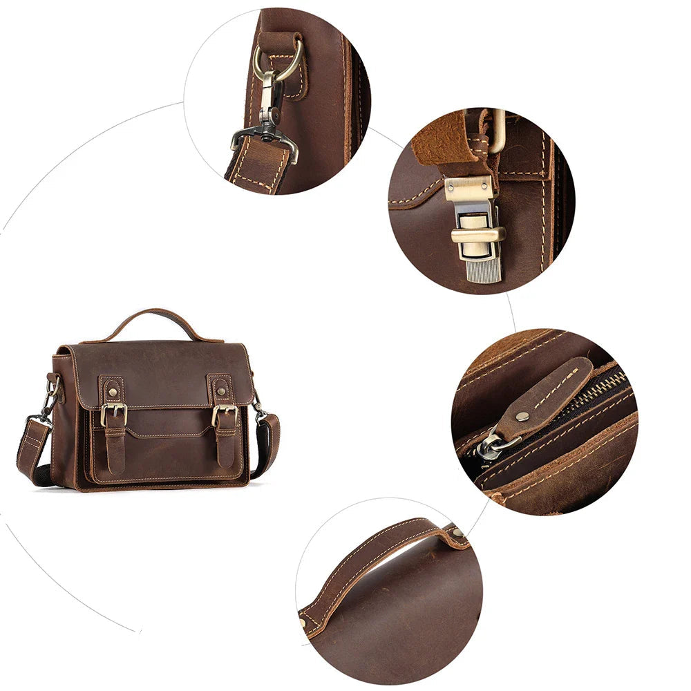 Jameson | Men's Casual Leather Crossbody Messenger Satchel Bag