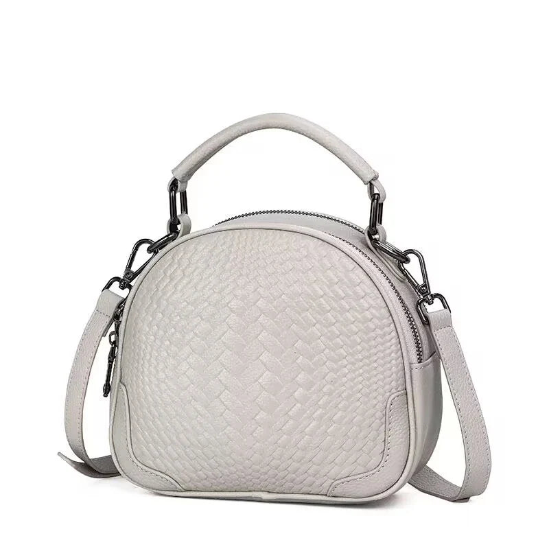 Lara | Women's Chic Genuine Leather Round Crossbody Sling Handbag