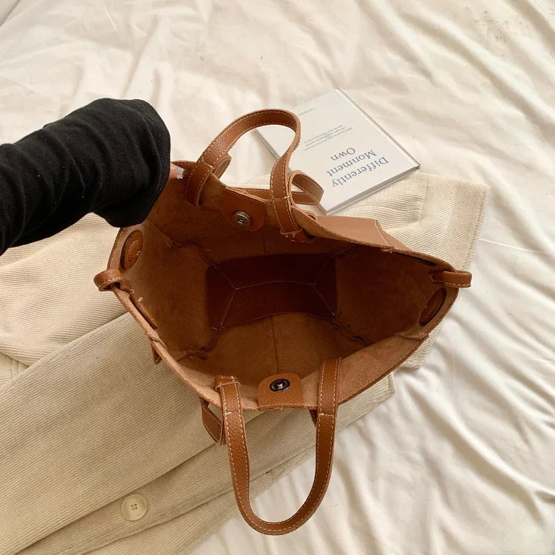Women's Vintage Structured Design Shoulder Bag