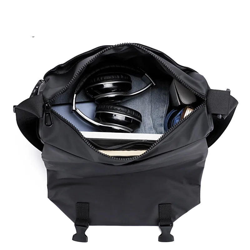 Joey | Men's Water-Resistant Leather Crossbody Messenger Travel Bag