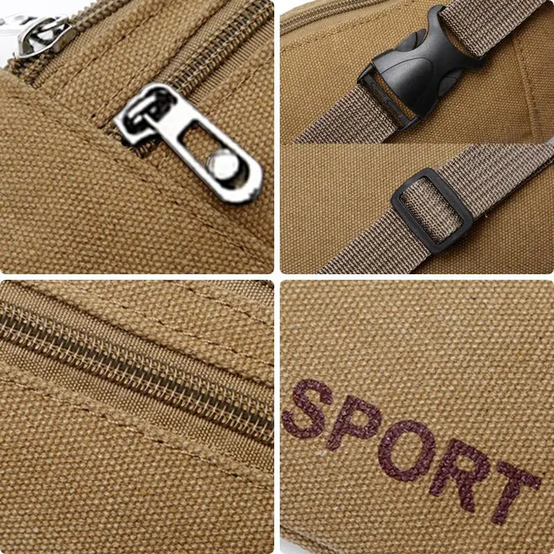 Ben | Canvas Slim Anti-Theft Crossbody Bum Bag