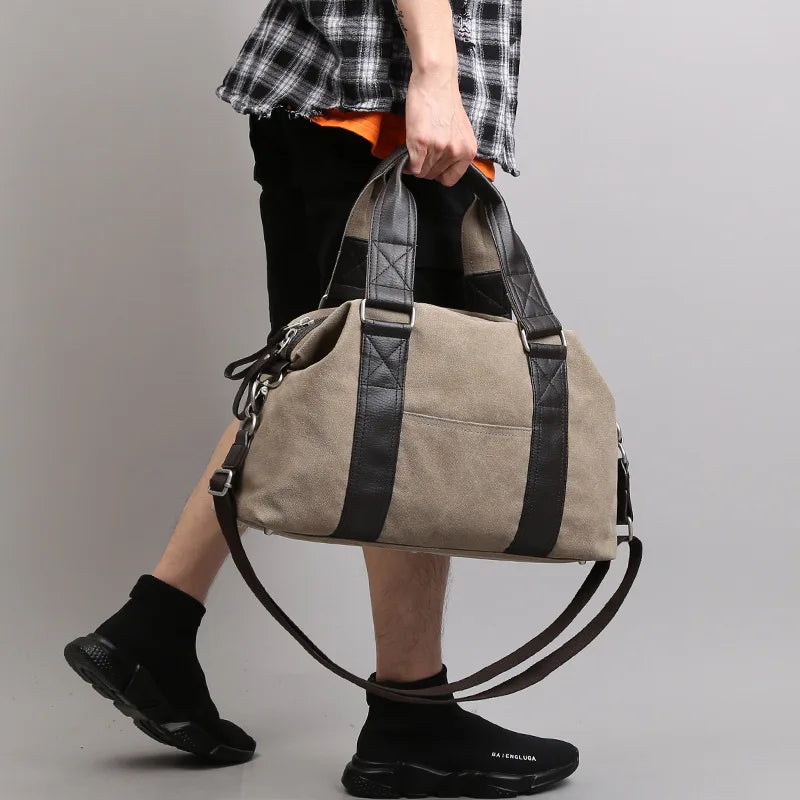Jack | Men's Retro Canvas Weekender Travel Garment Duffle Bag