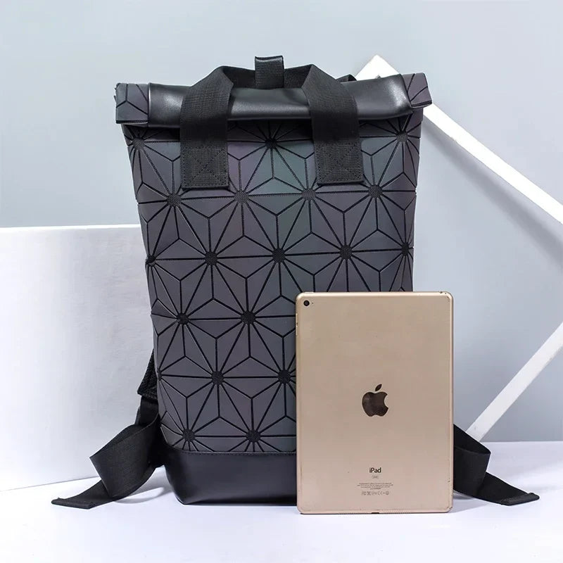 Sophie | Women's Luminous Geometric Large Travel Hiking Laptop Backpack