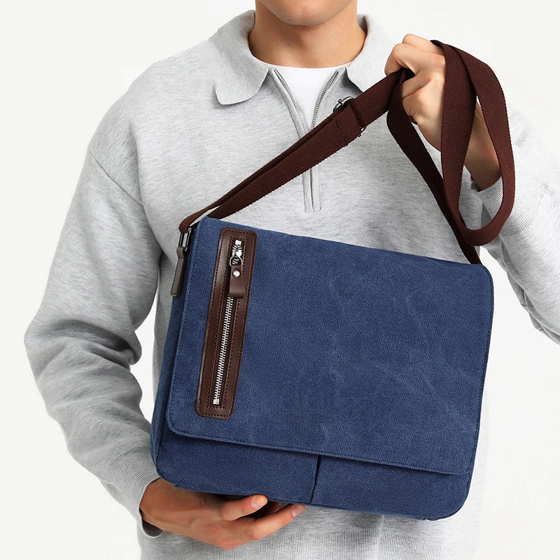 Jasper | Men's Vintage Canvas Crossbody Messenger Bag