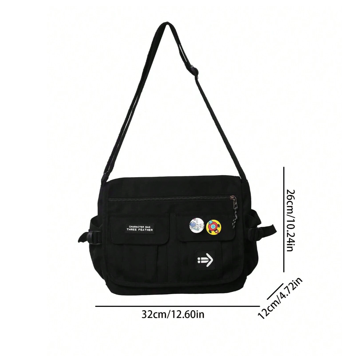Alex | Men's Waterproof Nylon Crossbody Messenger Bag